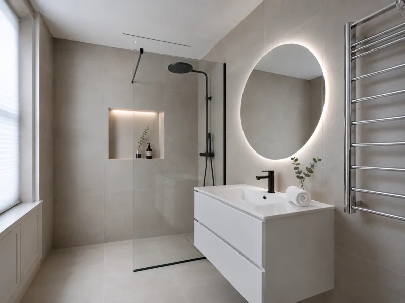 Salle de bain rénovée à Mulhouse par BATINNOV68